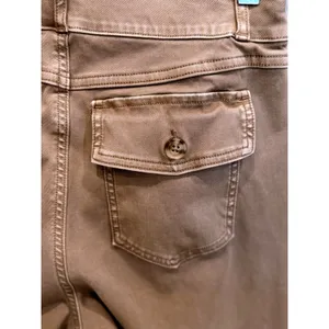 Spanx Pants Wide Leg Crop Utility Stretch High Rise Large Brown Coastal Grandma thumbnail 6