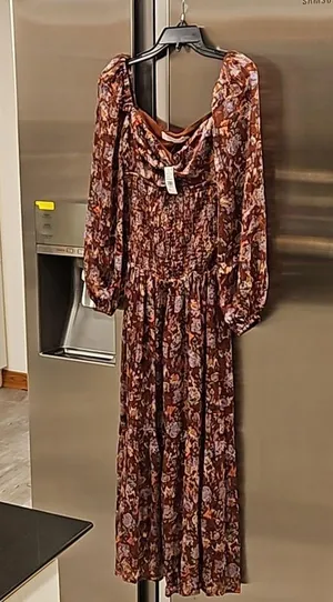 💕ASTR💕 Arlette Floral Sweetheart Long Sleeve Maxi Dress Floral Print Small NWT thumbnail 11
