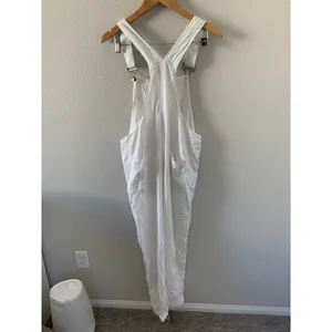 WeWoreWhat Basic Overalls Jumpsuit Off White Linen Classic Blogger Favourite‎ thumbnail 7