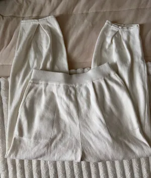 Amazon Cream Knit Jogger Pants with Patch Pockets thumbnail 1