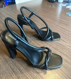 Abound Nordstrom 7.5 Black Strappy Knotted Block Heel Abrosalie thumbnail 1