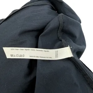 Free People Wrap Tie Front‎ Button Shorts Black Cotton Asymmetrical Size XS thumbnail 8