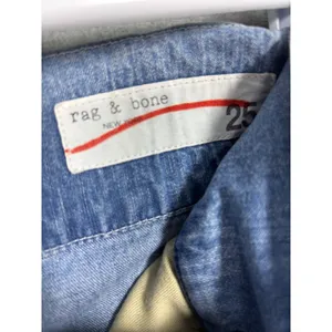 Rag & Bone Womens Jeans 25 Massive Crystal Wash High Rise‎ Wide Leg thumbnail 2