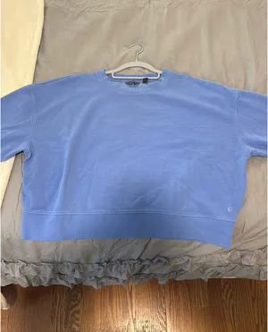 Danskin Cropped Blue Sweatshirt thumbnail 3