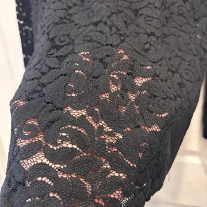 Zara Collection Black‎ Lace Long Sleeve Top Women's Size Large Sweatshirt Style thumbnail 2