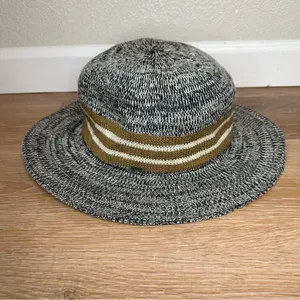 Volcom Downtown Heathered Gray Black Fedora, Size M/L thumbnail 3