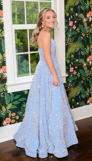 Prom Dress Blue Size 2 thumbnail 1