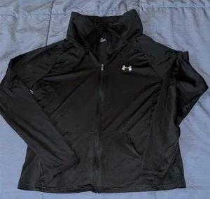 Under Armour Black Zip-Up Jacket thumbnail 1