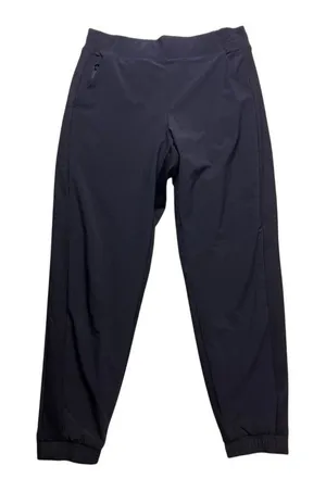 Athleta Brooklyn Lined Jogger Women 8 Black‎ Ribbed Trim Stretch Pants thumbnail 1