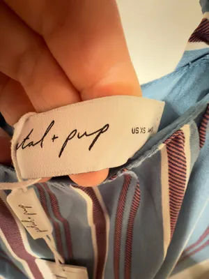 Petal and Pup NWT Alessandra Maxi Dress - Blue Stripe-oversized XS fits M/L thumbnail 11