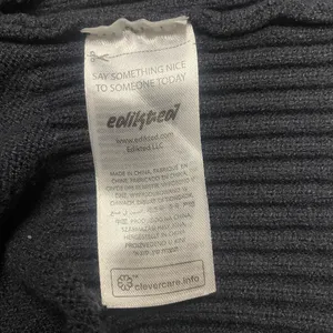 Edikted Desiree Knitted Hooded Cardigan in Navy Blue Women’s Size Small thumbnail 11
