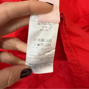 GANNI red Mini Wrap Dress Size 34 Small thumbnail 7