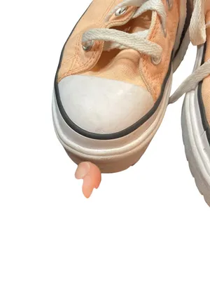 Converse wms blush pink/peach hight top platform sneakers sz 10-423 thumbnail 11
