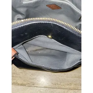 Fossil Rachel Leather Tote‎ Handbag Black/Brown Purse Shoulder Bag MSRP $230 thumbnail 3
