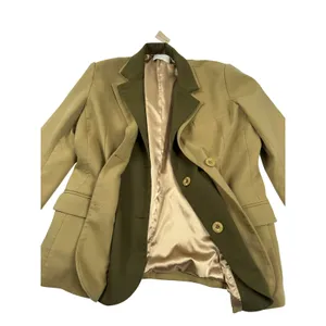 FrenchMauve Issac Layered Blazer Olive Green Oversized Lined Jacket Large thumbnail 5