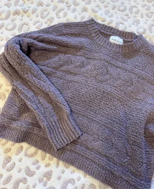 Boutique Purple Cozy Sweater thumbnail 1