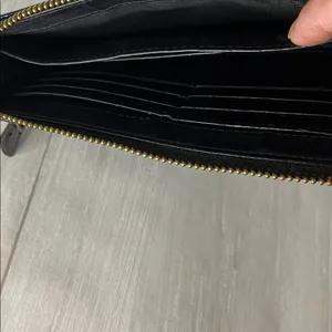 Coach Black Patent Leather Wristlet with Gold Accents thumbnail 7
