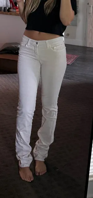 J Brand White Skinny Jeans Corduroy thumbnail 1