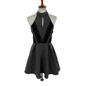 Altar'd State Dress Medium Gray Sleeveless Fit Flare Cottagecore thumbnail 2