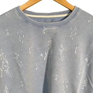 Thread Supply Blue Denim Splash Print‎ Pullover Sweatshirt Women's Size S thumbnail 2