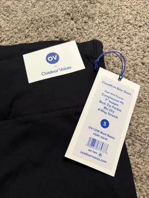 Outdoor Voices CloudKnit Bike Shorts size small NWT thumbnail 2