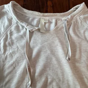 Green Tea Womens Oatmeal Heather Raglan Long Sleeve Pullover Top‎ Large thumbnail 2