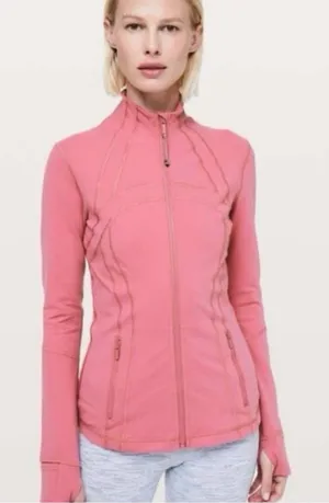 LULULEMON Define Jacket Luon Cherry Tint Pink Size 6 Full Zip RARE GUC thumbnail 1