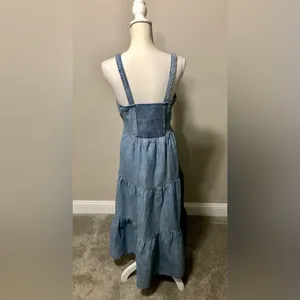 NWT Levi’s Sabine denim tiered Prairie dress thumbnail 7