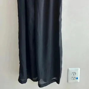 Iris Los Angeles Black Strapless Jumpsuit, Flowy Chiffon Jumpsuit, Size Small thumbnail 16