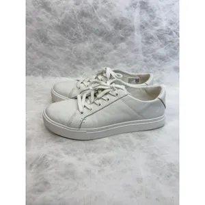TOMS Fenix Low White Leather Lace Up Sneakers Womens 8.5 thumbnail 4