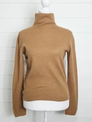 VINCE Lightweight Boiled 100% Cashmere Classic Turtleneck Size XS thumbnail 3