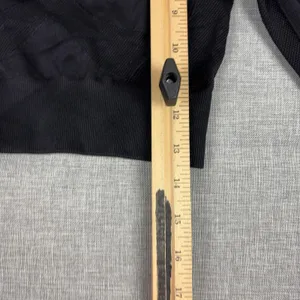 Gymshark Shirt Womens Small Black Cropped Long Sleeve Thumbhole Athletic Top thumbnail 7