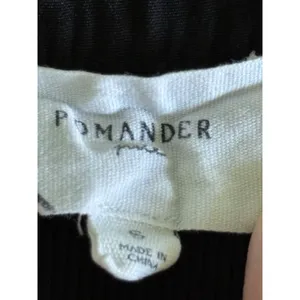 Tuckernuck Pomander Place Livia Top Small Black Henley Puff Sleeve Knit Ribbed thumbnail 6