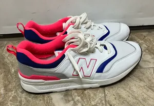 New Balance 997H Sneakers white pink and blue color thumbnail 1