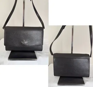 Kate Spade NY black leather crossbody thumbnail 8