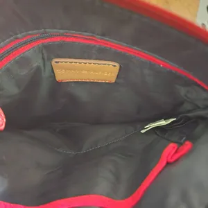 Tommy Hilfiger Bag Womens Size Crossbody Red Adjustable Strap Goldtone‎ Logo thumbnail 5