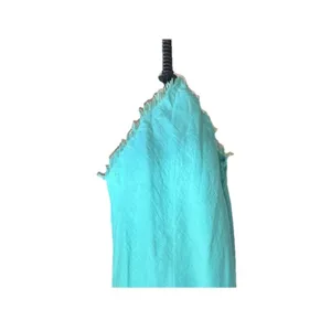 Le Muse Women's 100% Linen Bow Front Asymmetrical Midi Dress Teal Blue Sz 6 thumbnail 9