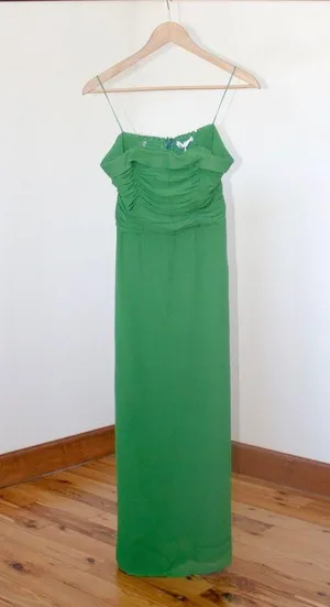 Reformation Lore Dress (Kelly Green) thumbnail 3