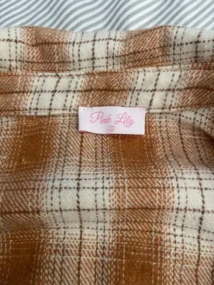 Flannel plaid fall orange thumbnail 3