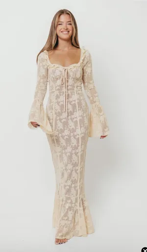 Worth Collective Heirloom Maxi Lace Dress thumbnail 3