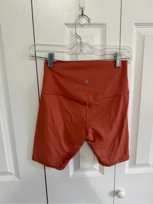 Lululemon Align Short 8" Athletic Bike Short Rusted Coral Size 6 thumbnail 5