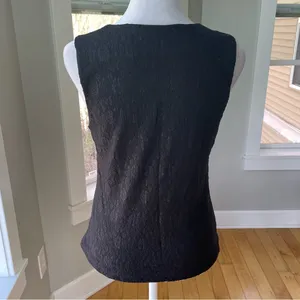 Vintage Y2K Envision Studio Black Lace V Neck Top Size Small thumbnail 8