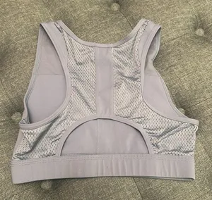 Alphalete surface reign Sports Bra in stone blue thumbnail 3