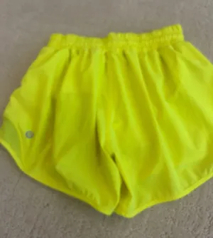 Yellow Lululemon Hotty Hot Shorts thumbnail 2