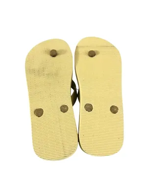 Clppli Womens Flip Flop Sandals Slides Gold Yellow Size 7/8 thumbnail 5