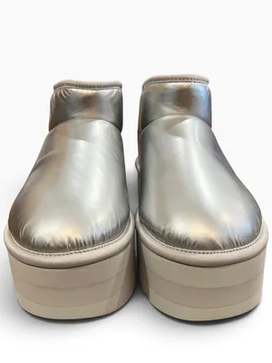 UGG Ultra Mini Platform Hi Shine Silver Boots Women’s 8 NWOB thumbnail 7