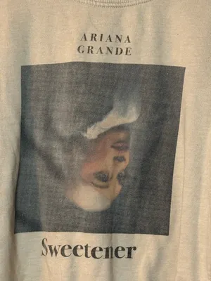 Ariana Grande Beige Sweetener Crewneck Sweatshirt thumbnail 2