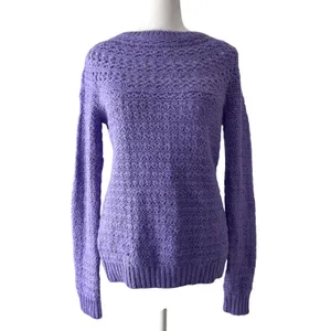 Lauren by Ralph Lauren Purple Alpaca Wool Pullover Sweater thumbnail 2