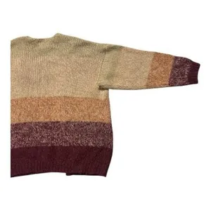 Lucky Brand Brown Ombre Dye Oversize Open Cardigan In Rust Wool Blend Size M thumbnail 8
