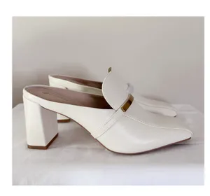 Giani Bernini Ivory slip on mules  thumbnail 4